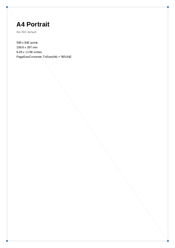 The first page of the Orientation demo