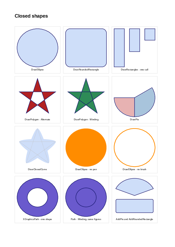 The first page of the Vectors demo